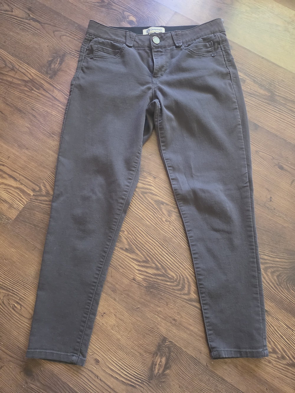 Denim&Co Brown Straight Casual Pants - Deep Brown